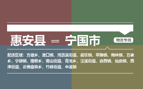 惠安县到宁国市物流专线，集约化一站式货运模式