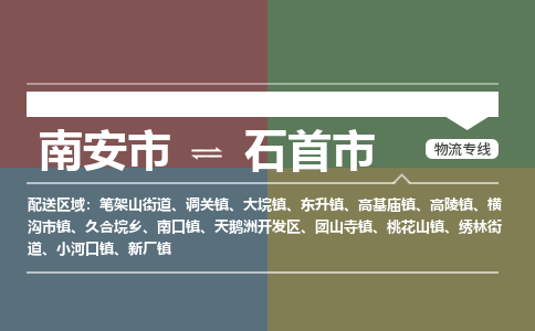 南安市到石首市物流专线，集约化一站式货运模式