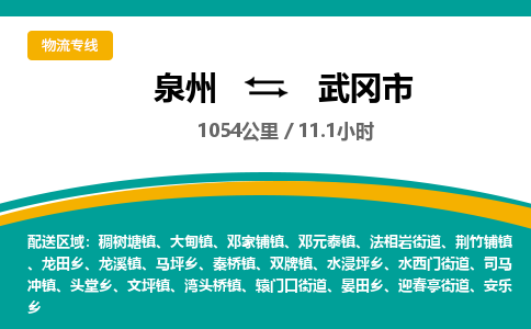 泉州到武冈市物流专线，集约化一站式货运模式