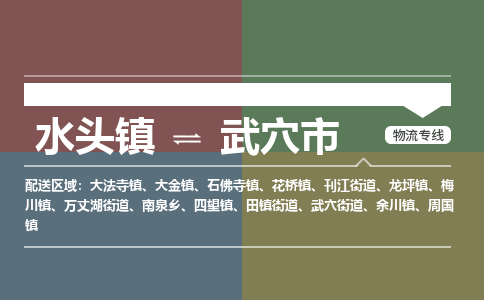 水头镇至武穴市物流专线 水头镇至武穴市物流公司