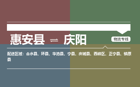 惠安县至庆阳物流搬家公司 惠安县至庆阳物流行李托运