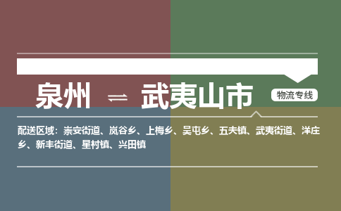 泉州到武夷山市物流专线，集约化一站式货运模式