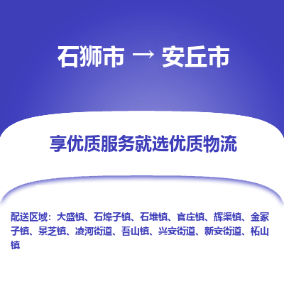 石狮市到安丘市物流专线，集约化一站式货运模式