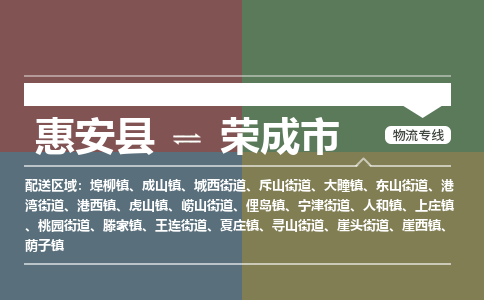 惠安县到荣成市物流专线，集约化一站式货运模式