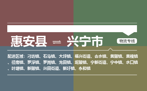 惠安县到兴宁市物流专线，集约化一站式货运模式